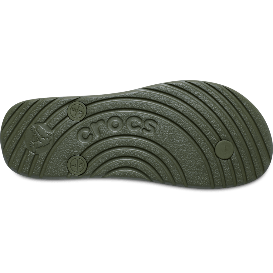 Army Green Crocs Flip - Bottom - Crocs