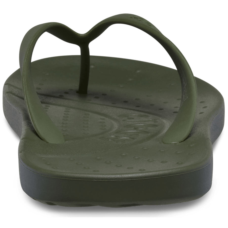 Army Green Crocs Flip - Back - Crocs