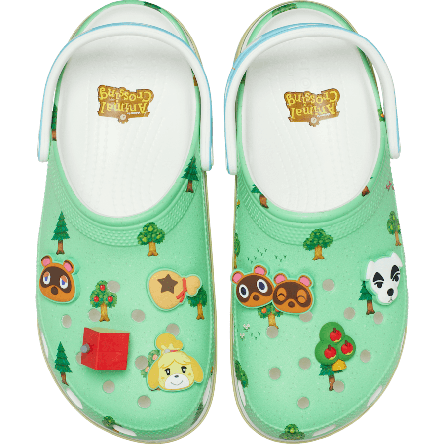 Multi Animal Crossing Platform Clog - Side - Crocs