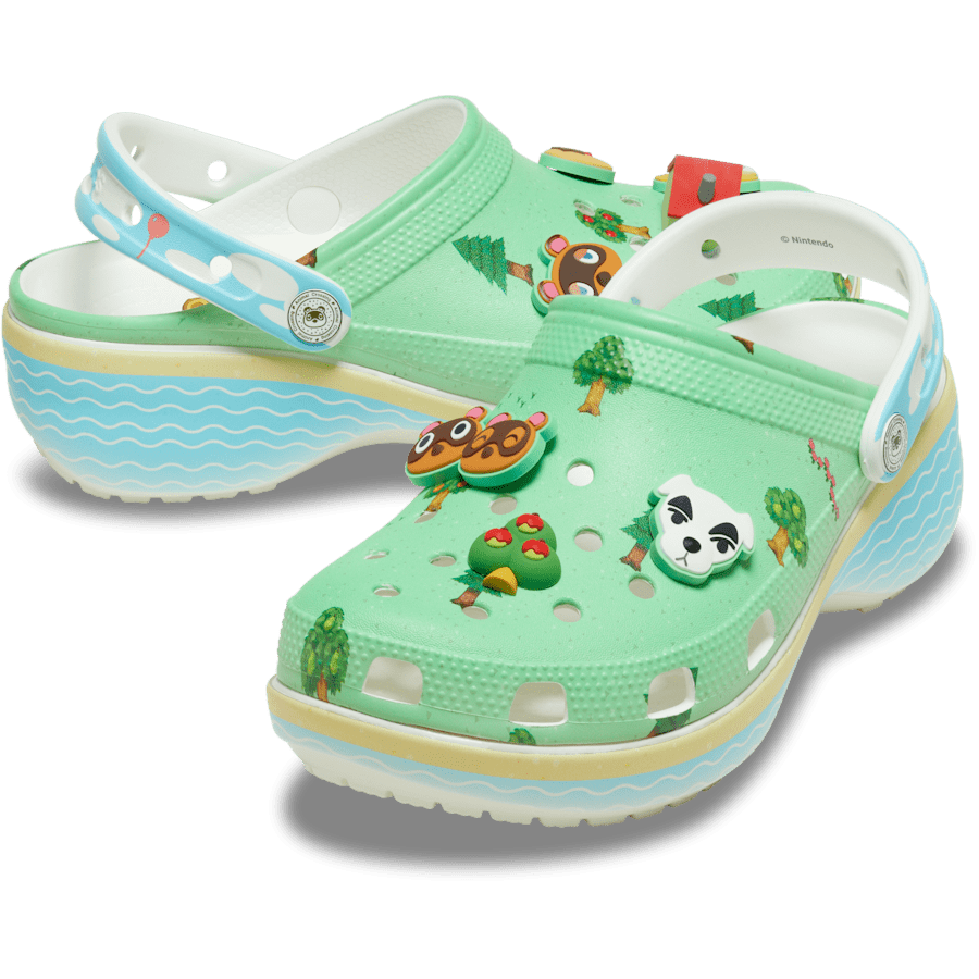 Multi Animal Crossing Platform Clog - Pair - Crocs