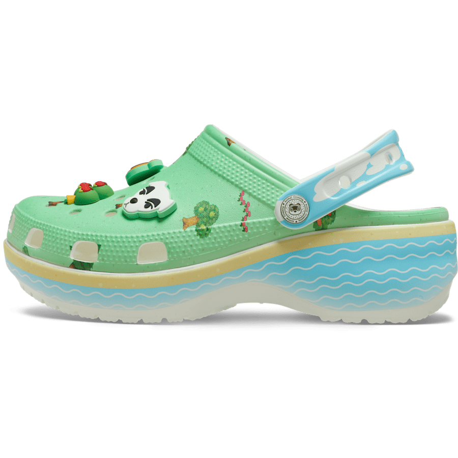 Multi Animal Crossing Platform Clog - Custom Angle - Crocs