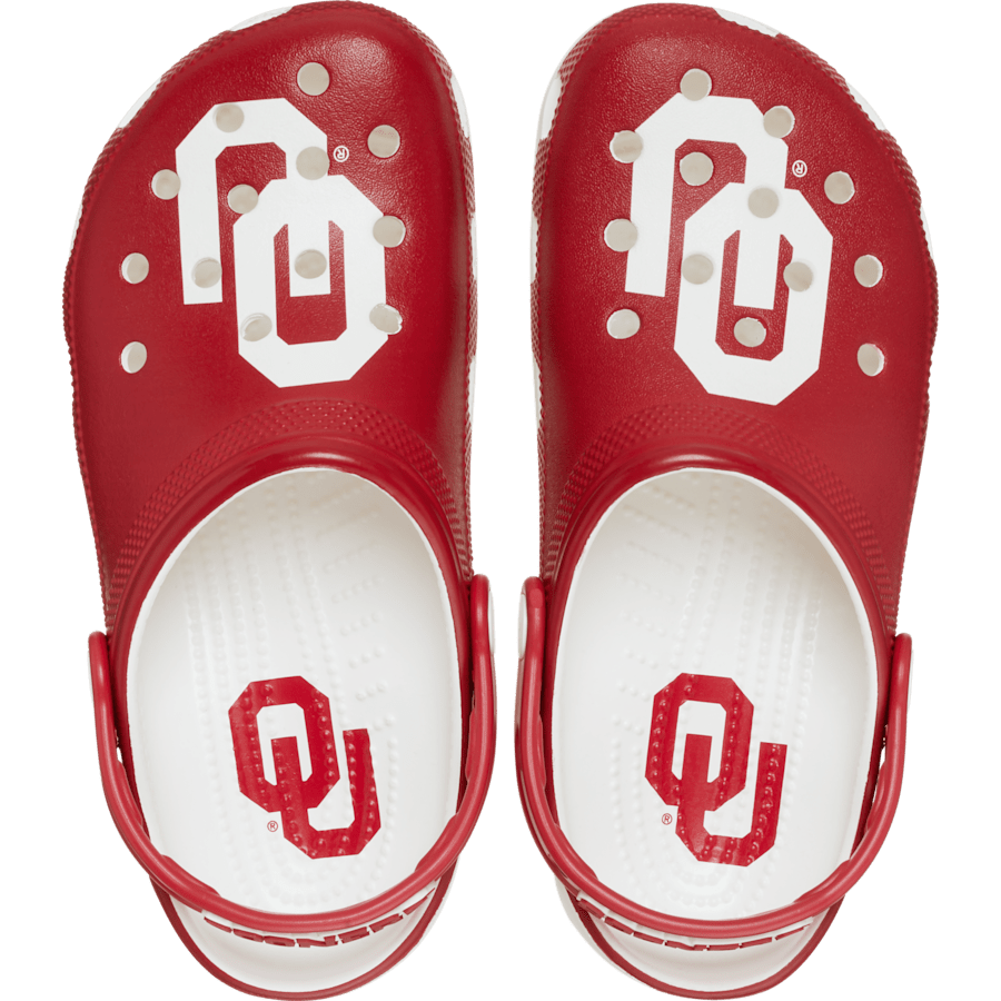 White University of Oklahoma Classic Clog - Side - Crocs