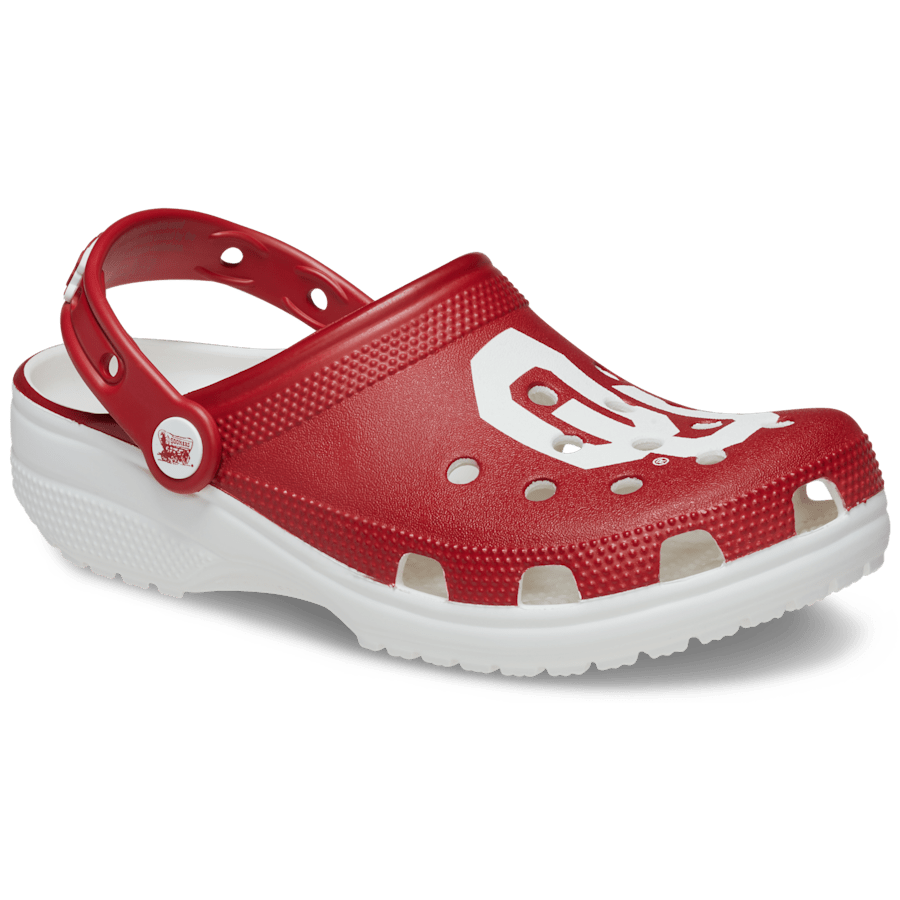 White University of Oklahoma Classic Clog - Angle - Crocs