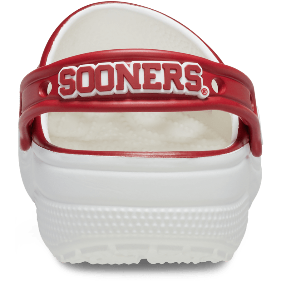 White University of Oklahoma Classic Clog - Back - Crocs