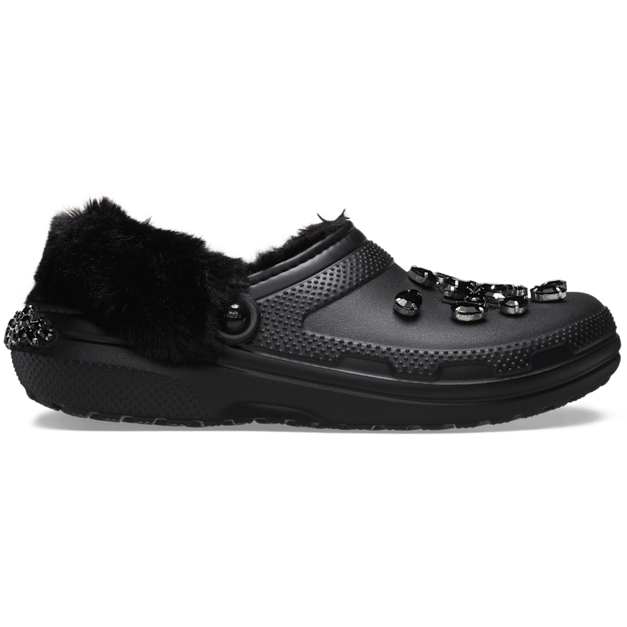Black / Black Simone Rocha X Crocs Classic Lined Clog - Côté - Crocs