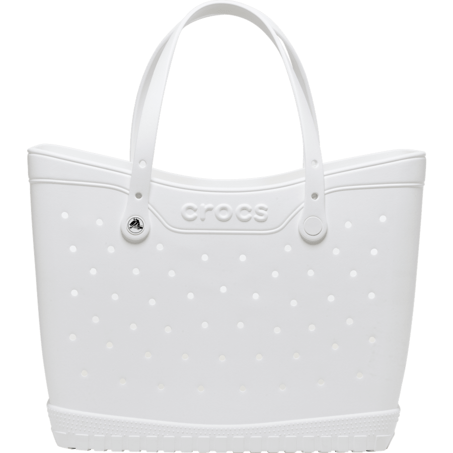 White Crocs Classic Large Tote - Side - Crocs