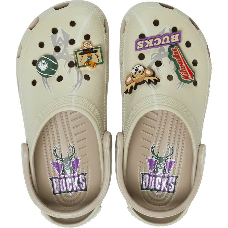 Multi NBA Bucks Elevated Classic Clog - Side - Crocs
