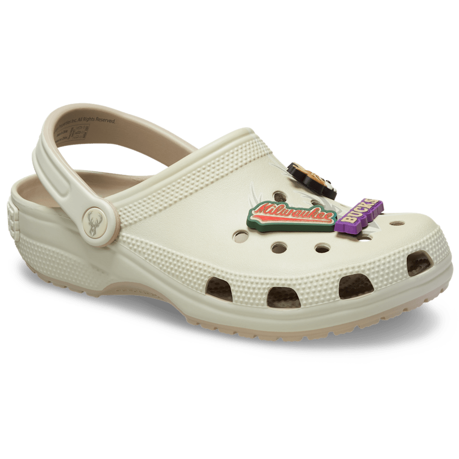 Multi NBA Bucks Elevated Classic Clog - Angle - Crocs