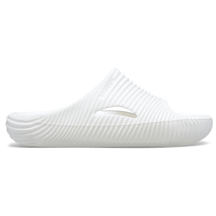 White Mellow Tide Recovery Slide - Side - Crocs