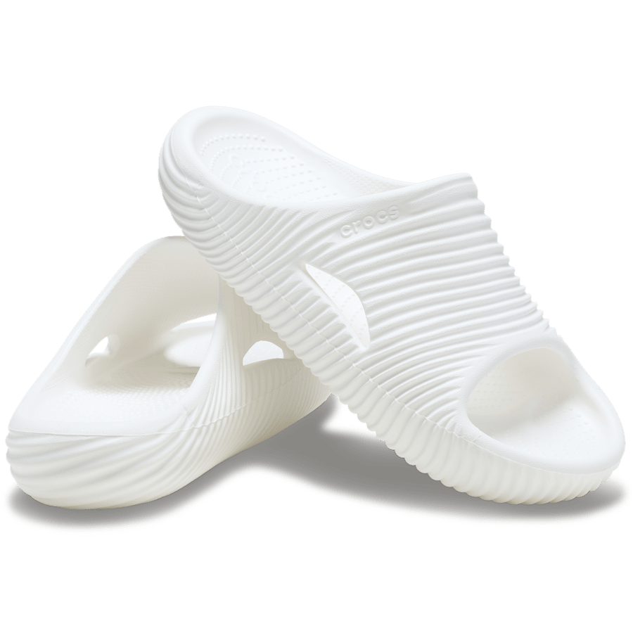 White Mellow Tide Recovery Slide - Pair - Crocs