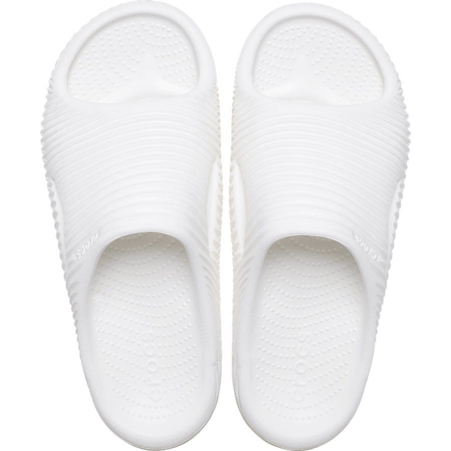 White Mellow Tide Recovery Slide - Top - Crocs