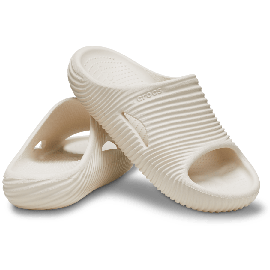 Stucco Mellow Tide Recovery Slide - Custom Angle - Crocs
