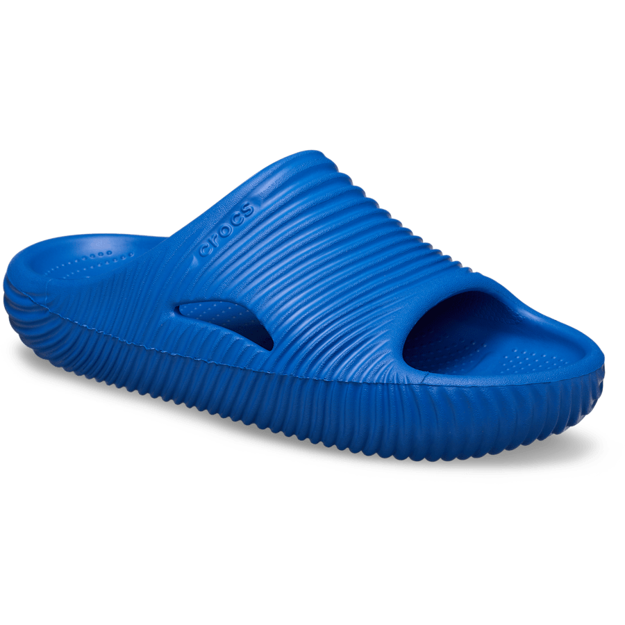 Blue Bolt Mellow Tide Recovery Slide - Angle - Crocs