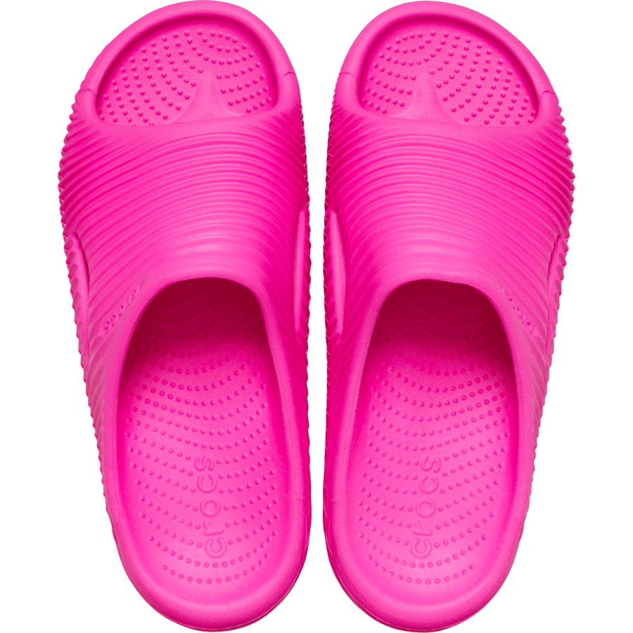 Pink Crush Mellow Tide Recovery Slide - Custom Angle - Crocs