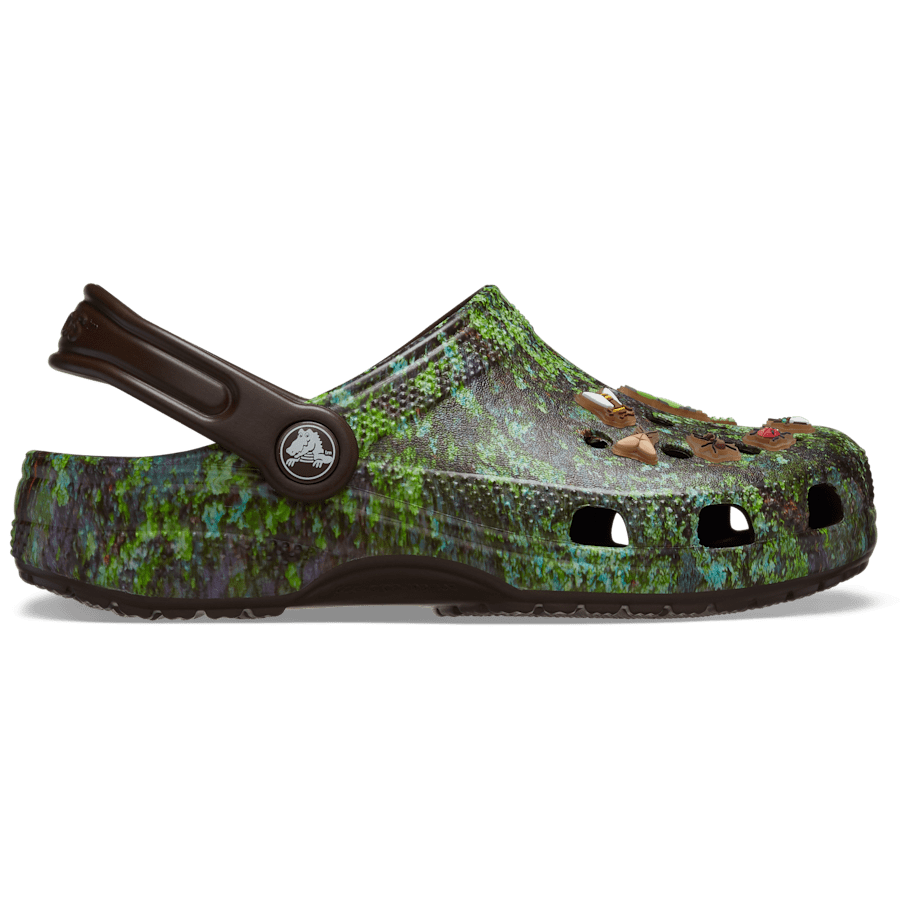 Coffee/Multi Toddler Classic Bugs Clog - Side - Crocs