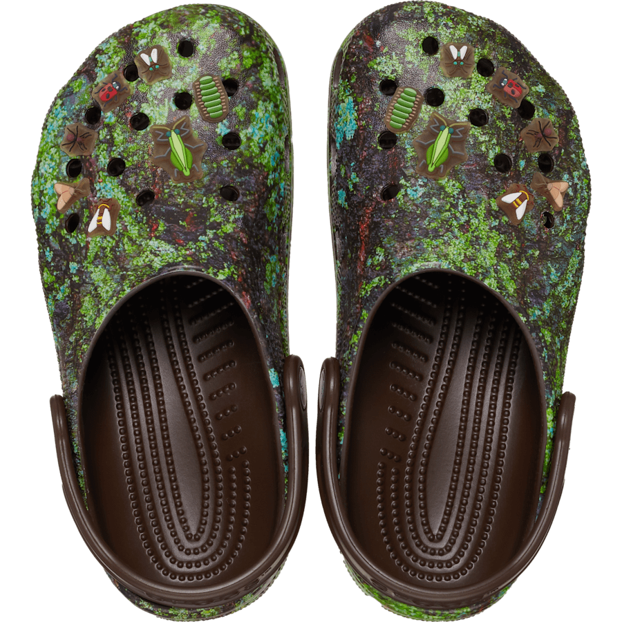 Coffee/Multi Toddler Classic Bugs Clog - Top - Crocs