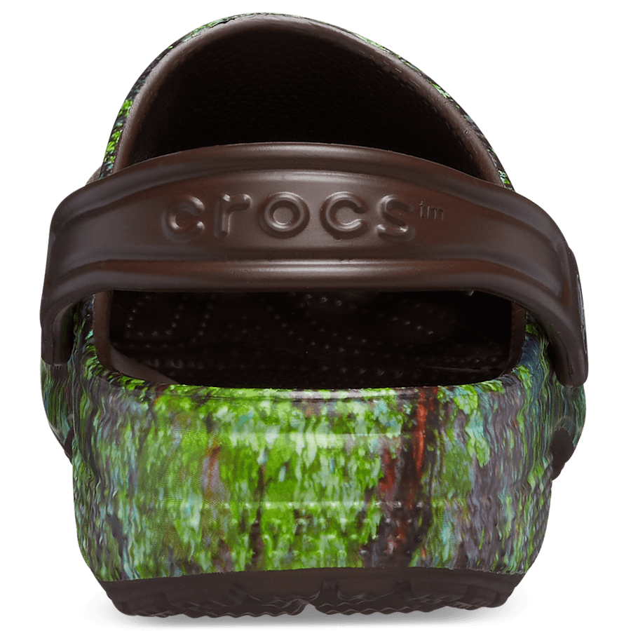 Coffee/Multi Toddler Classic Bugs Clog - Back - Crocs