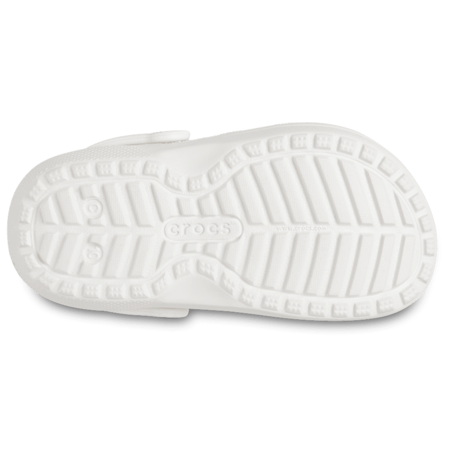 Chalk/Black Toddler Classic Lined I AM Panda Bear Clog - Bottom - Crocs