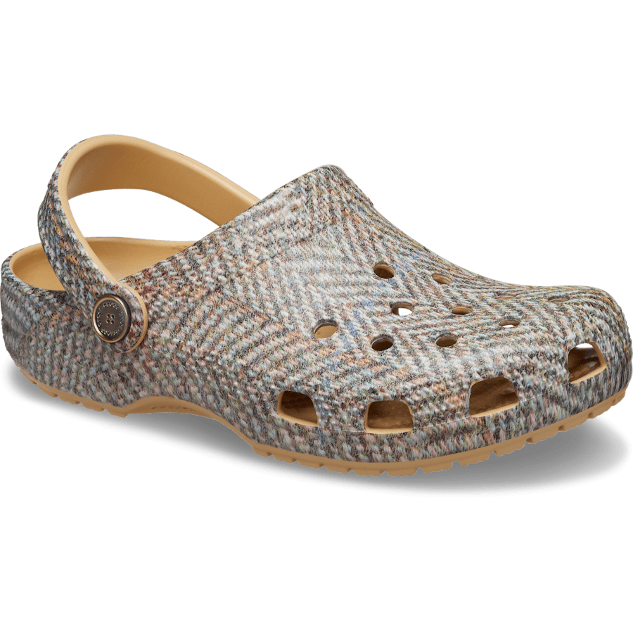 Wheat Classic Tweed Clog - Angle - Crocs