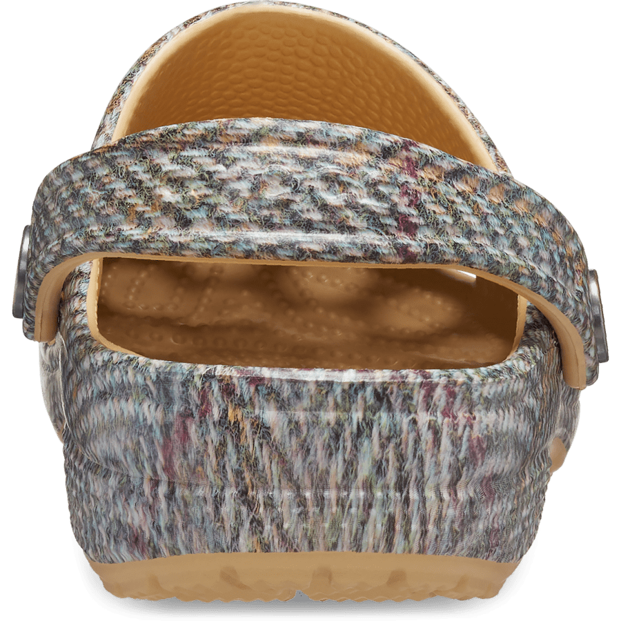 Wheat Classic Tweed Clog - Back - Crocs