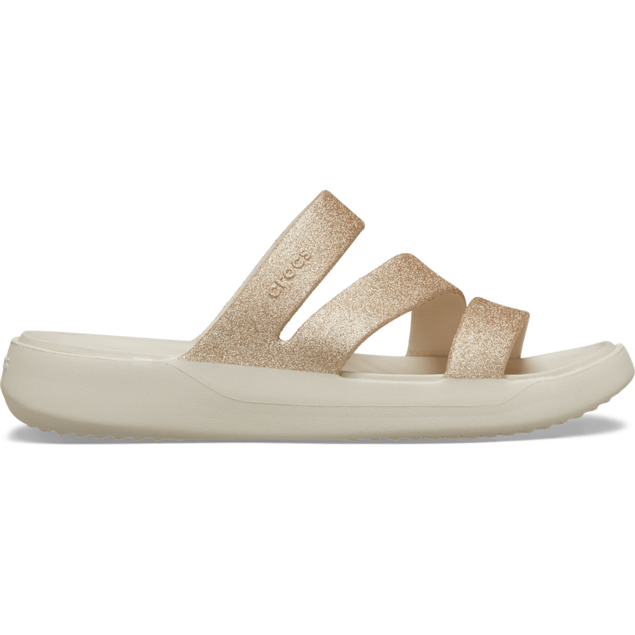 Stucco Getaway Glitter Strappy - Side - Crocs