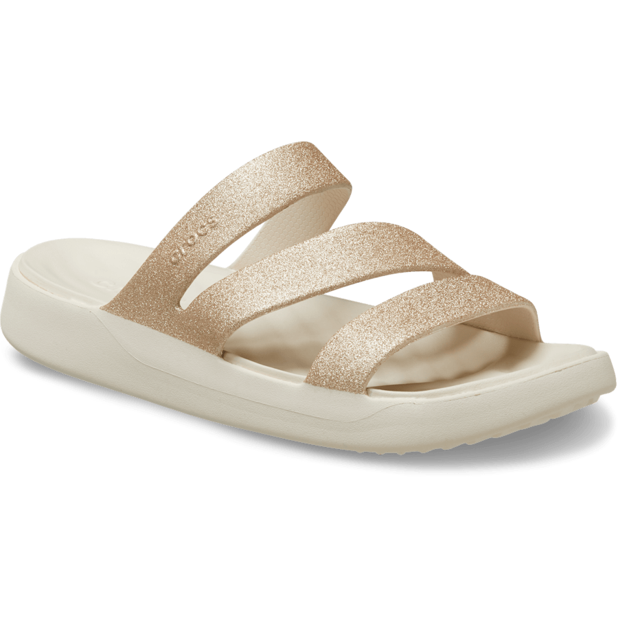 Stucco Getaway Glitter Strappy - Angle - Crocs