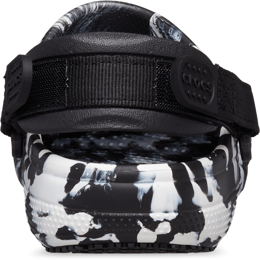 Black / White Classic Work Graphic Clog - Back - Crocs PFD