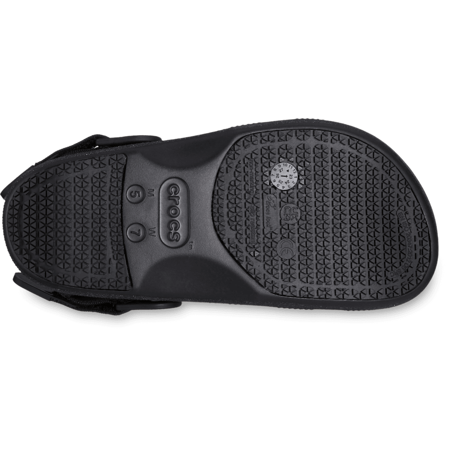 Black Glitter Classic Work Graphic Clog - Bottom - Crocs PFD