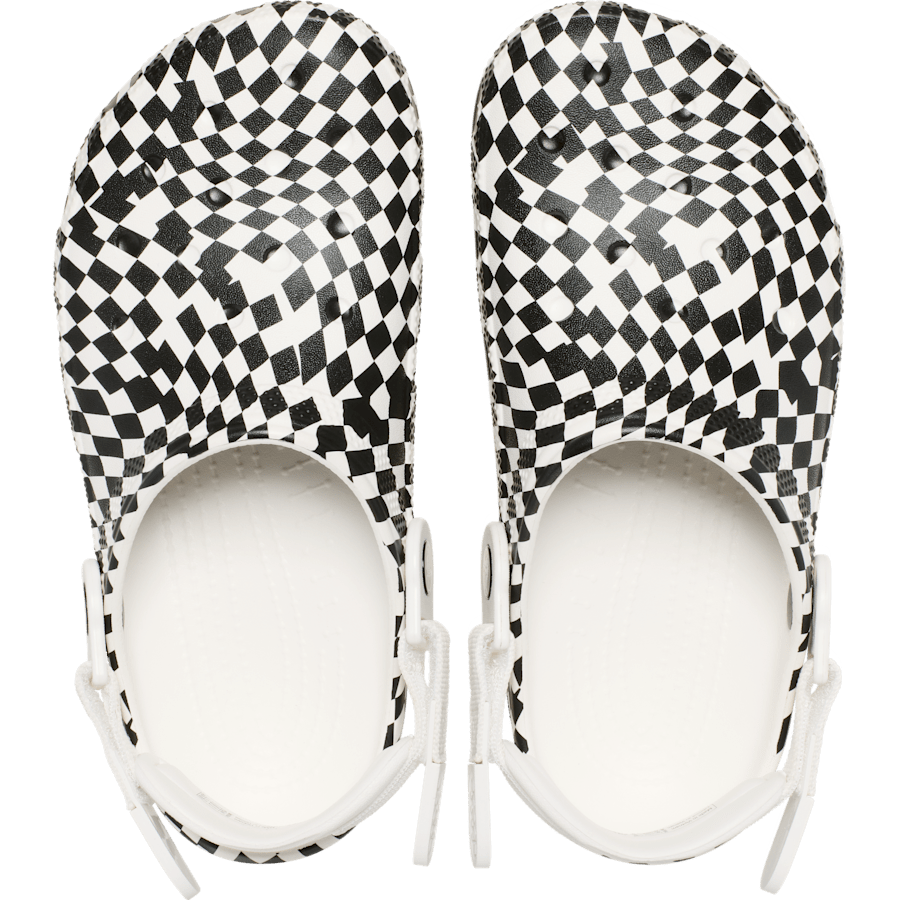 White / Black Classic Work Graphic Clog - Top - Crocs PFD
