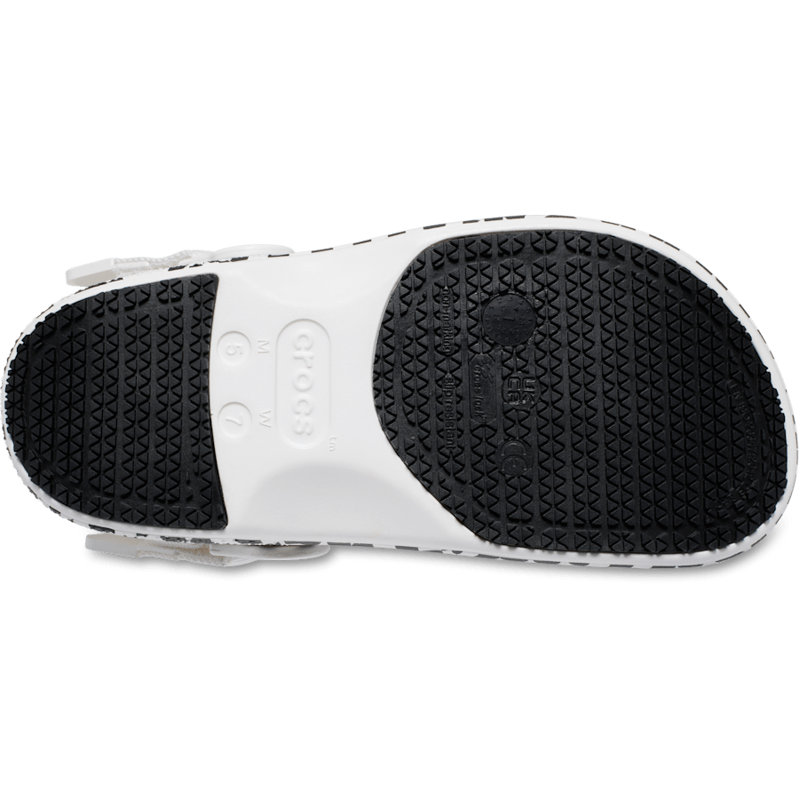 White / Black Classic Work Graphic Clog - Bottom - Crocs PFD