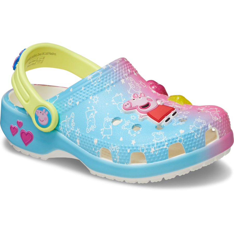 Multi Toddlers' Peppa Pig Classic Clog - Angle - Crocs