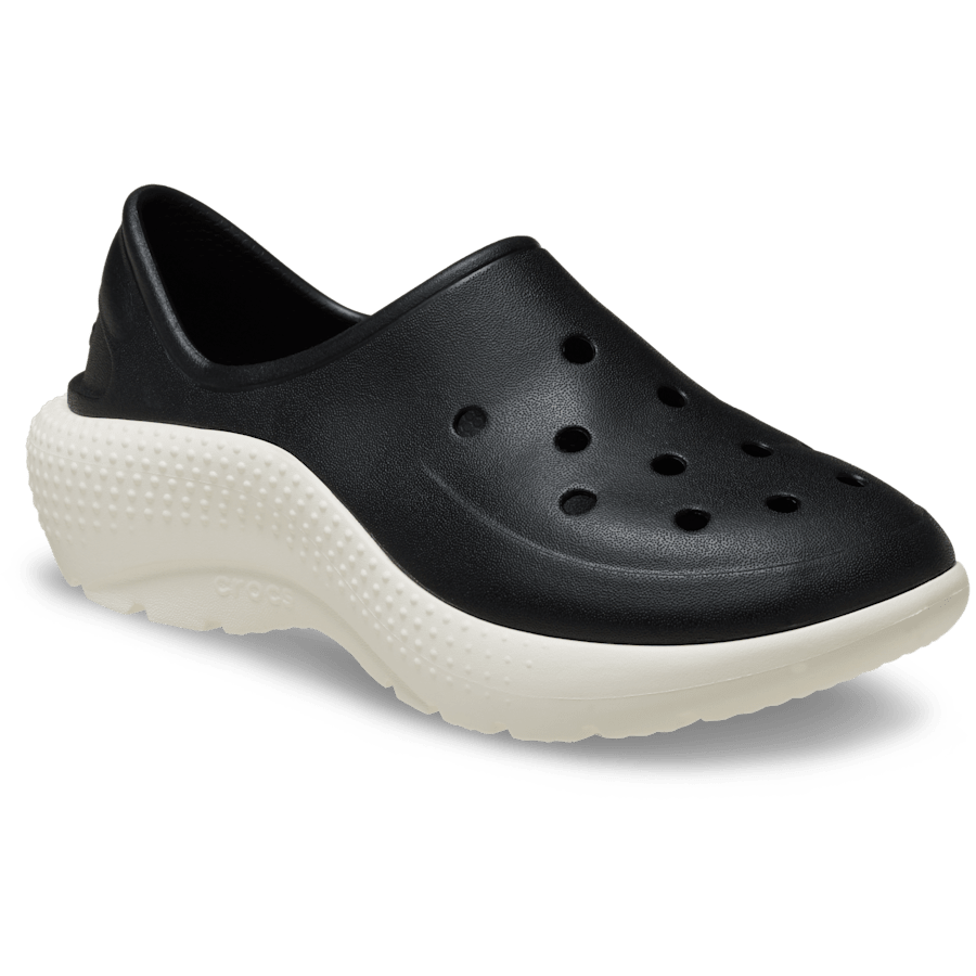 Black/Chalk Toddler Classic Sneaker - Angle - Crocs