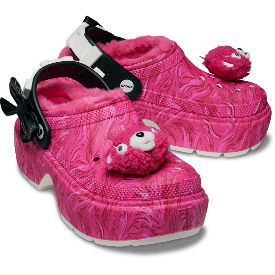 Pink Multi Fortnite X Crocs Stomp Lined Clog Cuddle Team Leader - Pair - Crocs