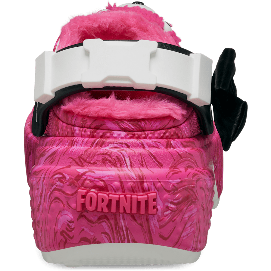 Pink Multi Fortnite X Crocs Stomp Lined Clog Cuddle Team Leader - Back - Crocs