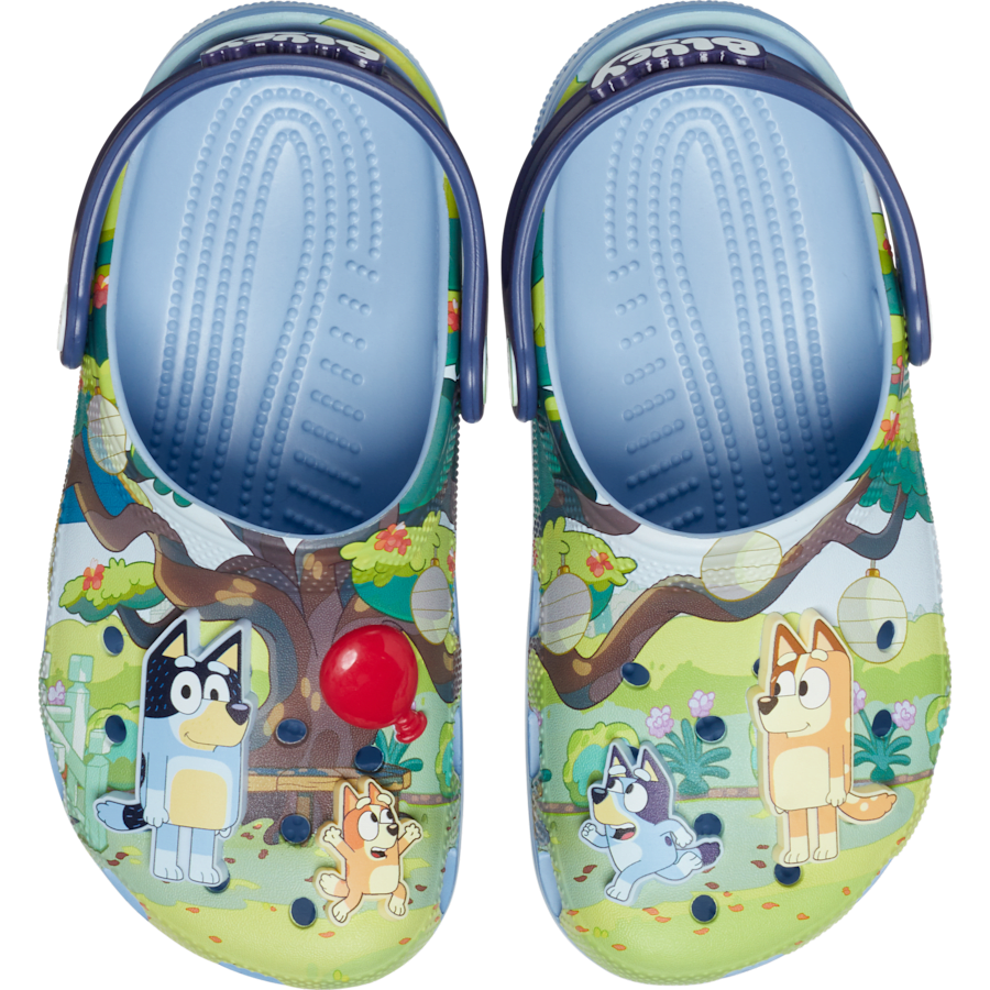 Multi Kids' Bluey Classic Clog - Side - Crocs