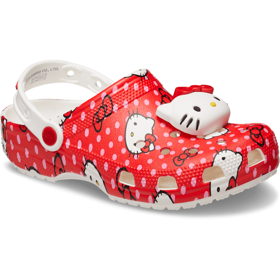 Multi Hello Kitty® Red Classic Clog - Angle - Crocs
