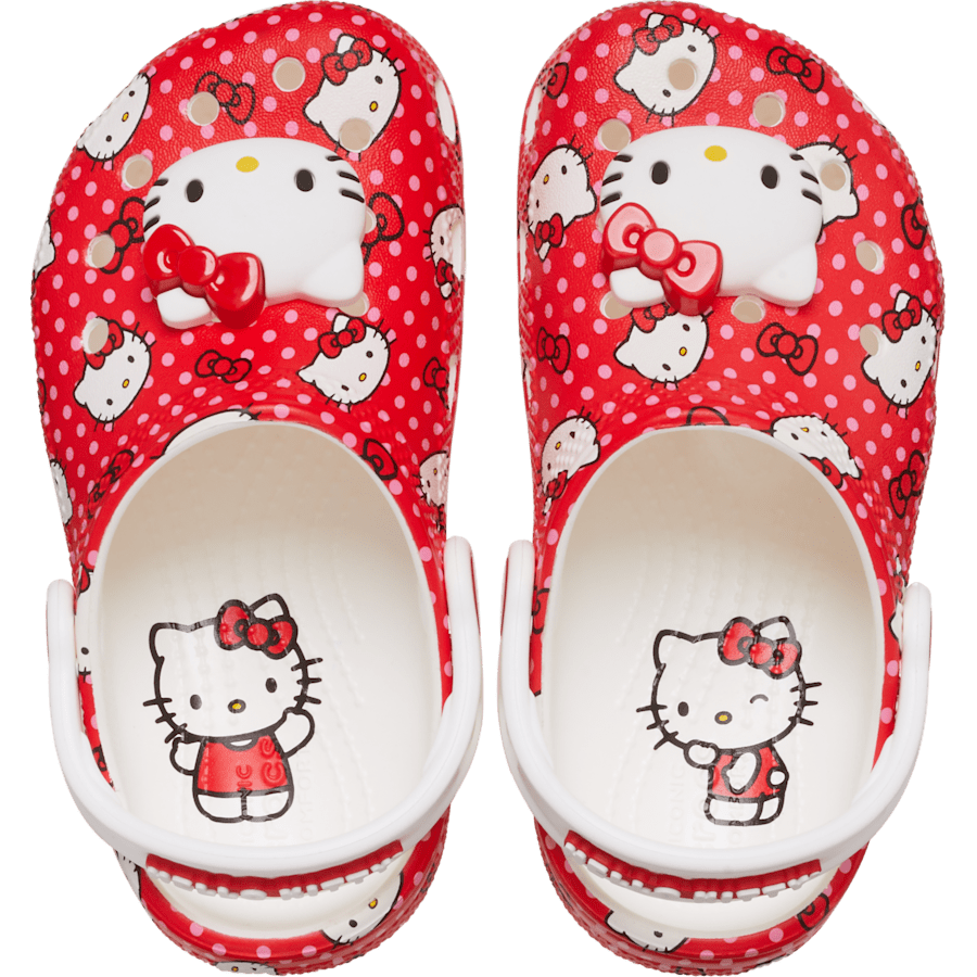 Multi Toddlers' Hello Kitty® Red Classic Clog - Side - Crocs