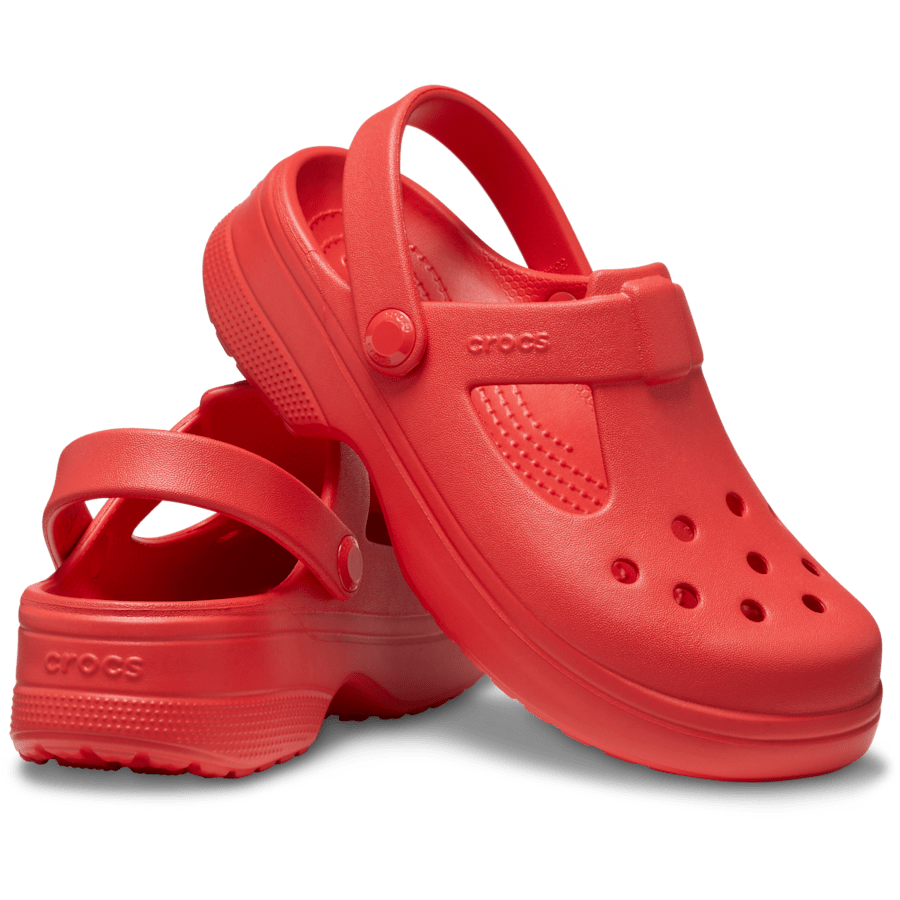 Cherry Red Kids' Classic Mary Jane Clog - Pair - Crocs