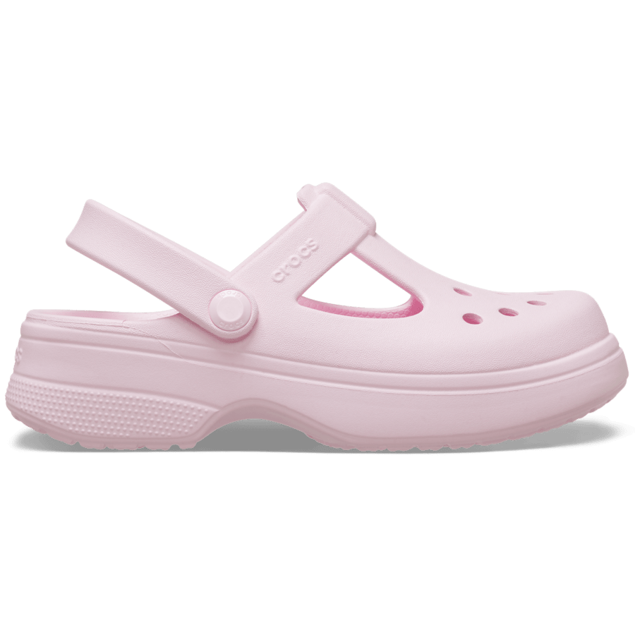 Pink Milk Kids' Classic Mary Jane Clog - Side - Crocs