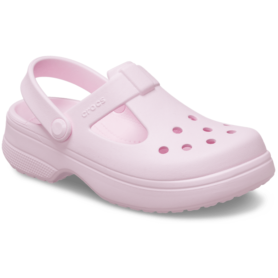 Pink Milk Kids' Classic Mary Jane Clog - Angle - Crocs
