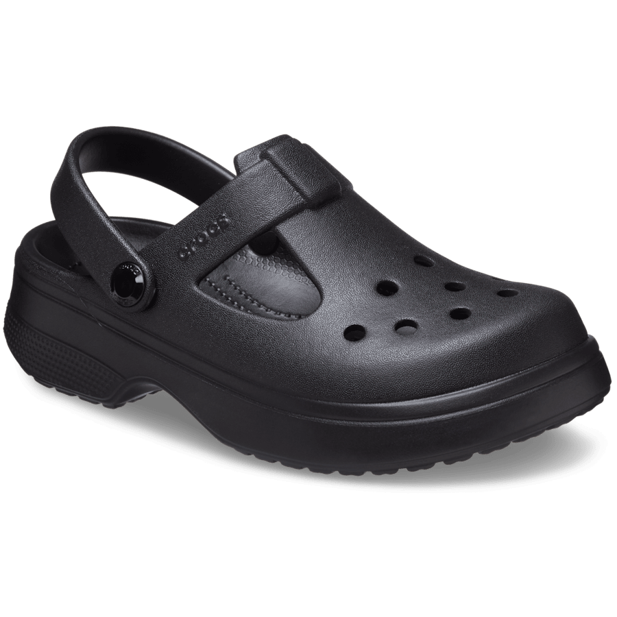 Black Toddler Classic Mary Jane Clog - Angle - Crocs