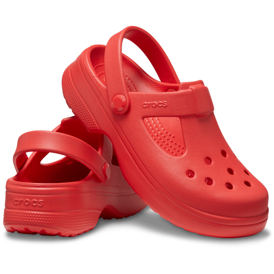 Cherry Red Toddler Classic Mary Jane Clog - Pair - Crocs