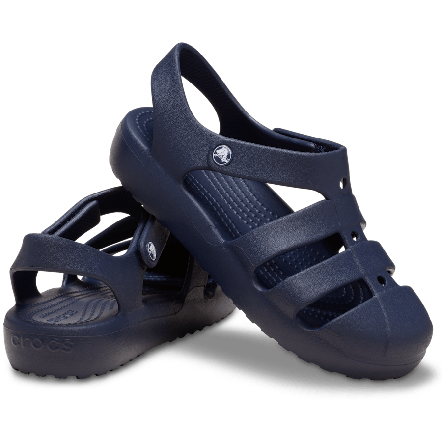 Navy Kids' Classic Fisherman Sandal - Pair - Crocs