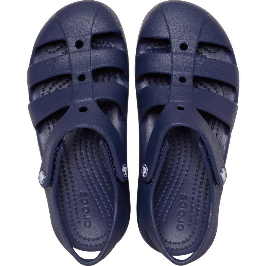 Navy Kids' Classic Fisherman Sandal - Top - Crocs