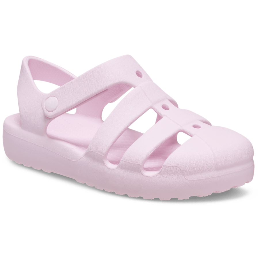Pink Milk Toddler Classic Fisherman Sandal - Angle - Crocs