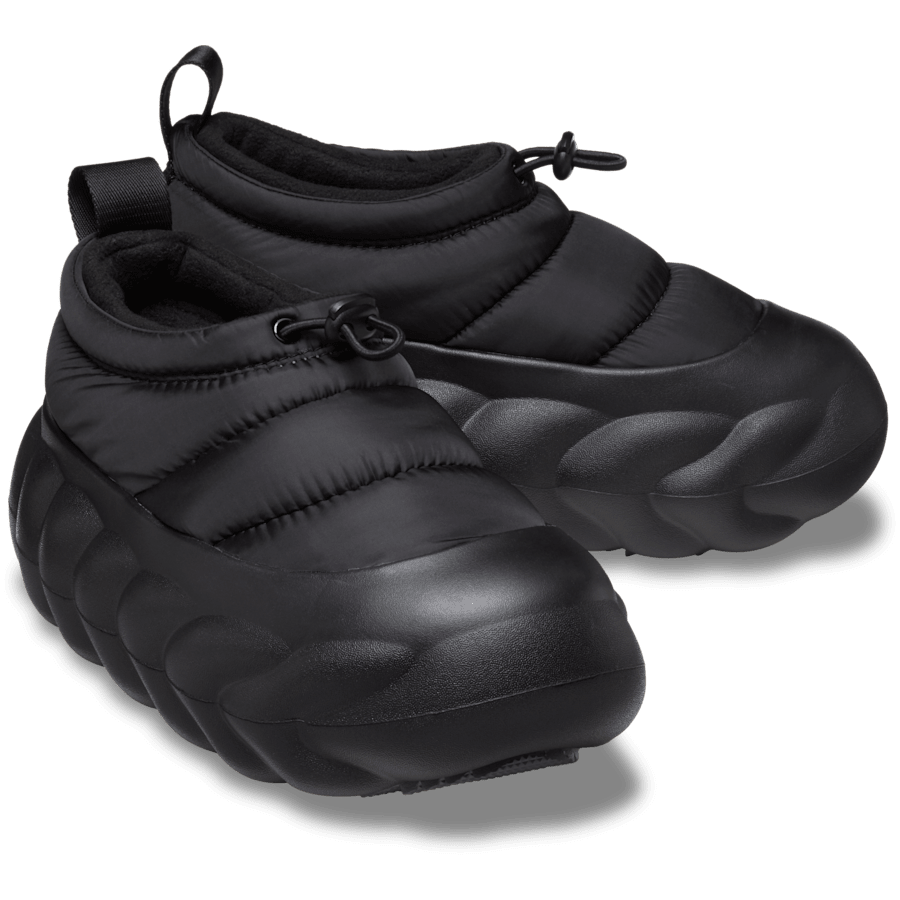 Black / Black Overpuff Shorty - Pair - Crocs