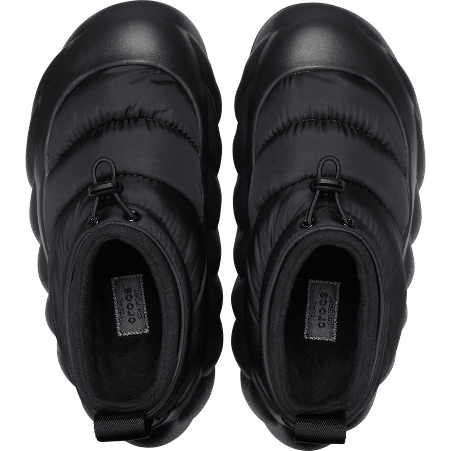 Black / Black Overpuff Shorty - Top - Crocs
