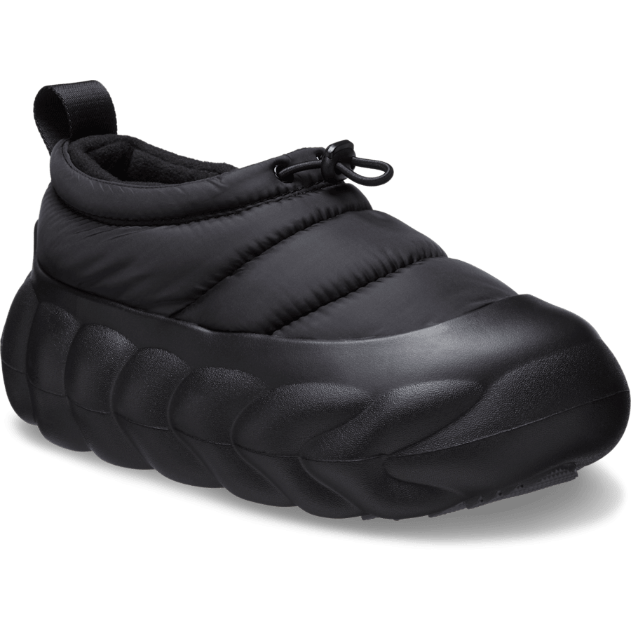 Black / Black Overpuff Shorty - Angle - Crocs