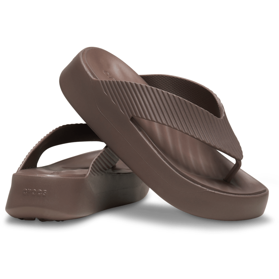 Truffle Getaway Groove Platform Flip - Pair - Crocs