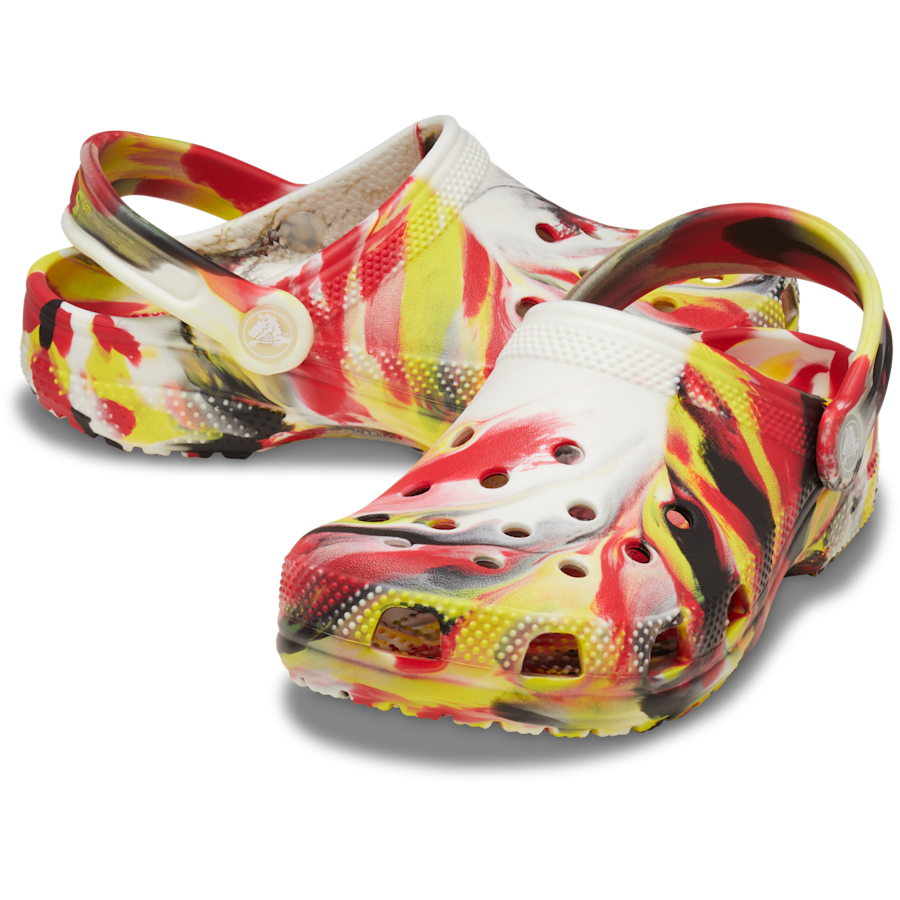 Varsity Red / Multi Kids' Classic Glow-in-the-Dark Marbled Clog - Pair - Crocs
